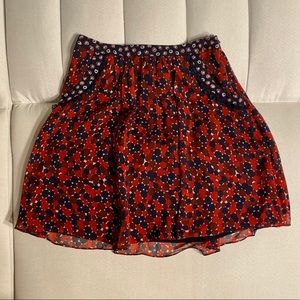 NWT Diane von Furstenberg Chiffon Skirt